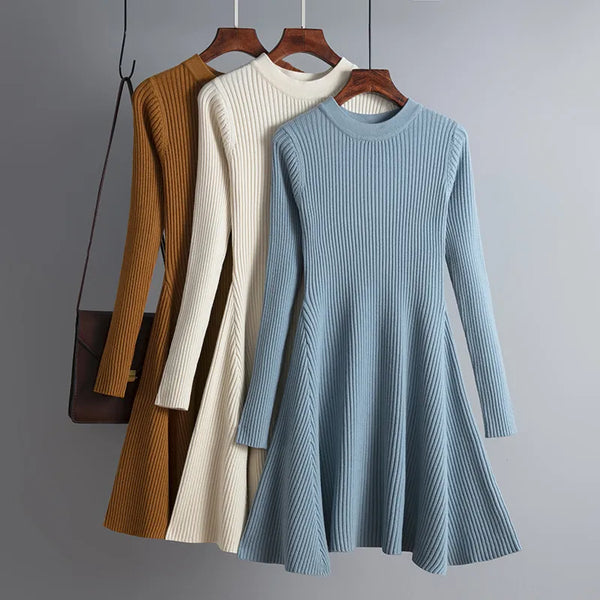 Short Align thick Sweater Dress