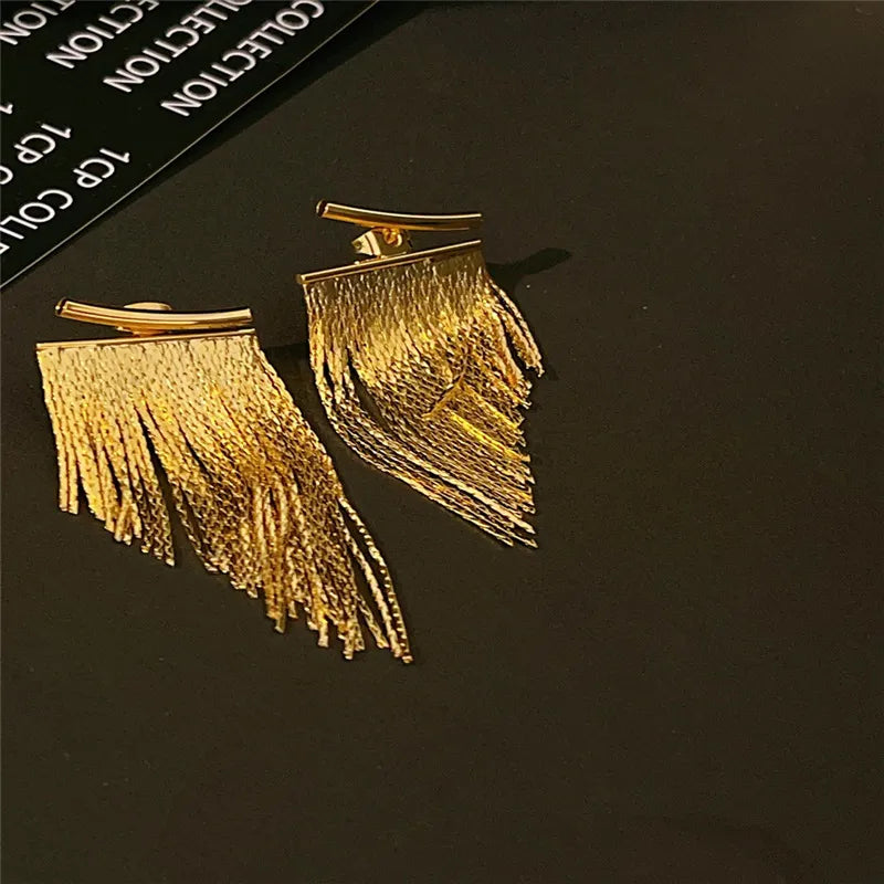 Fashion Statement Gold Color Earrings