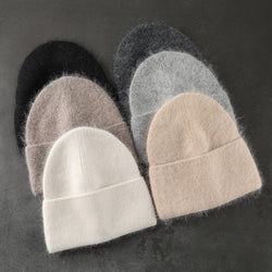 Women's Rabbit Fur Fluffy Hat