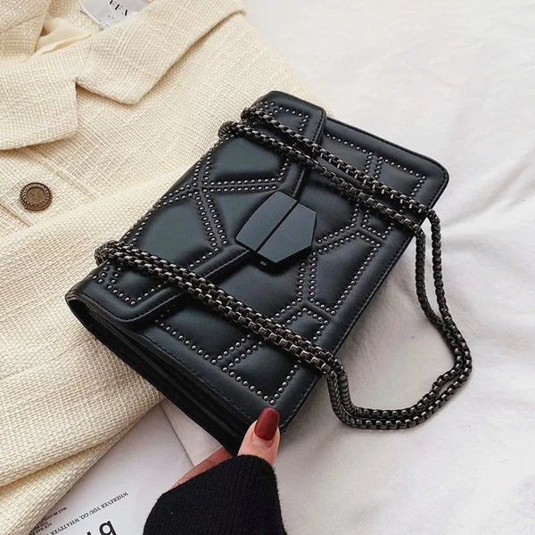 Vintage Rivet Shoulder Bags