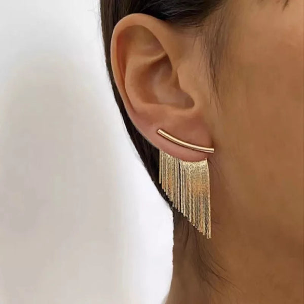 Fashion Statement Gold Color Earrings