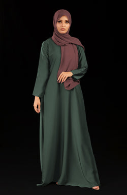 Mint Front Closed Abaya